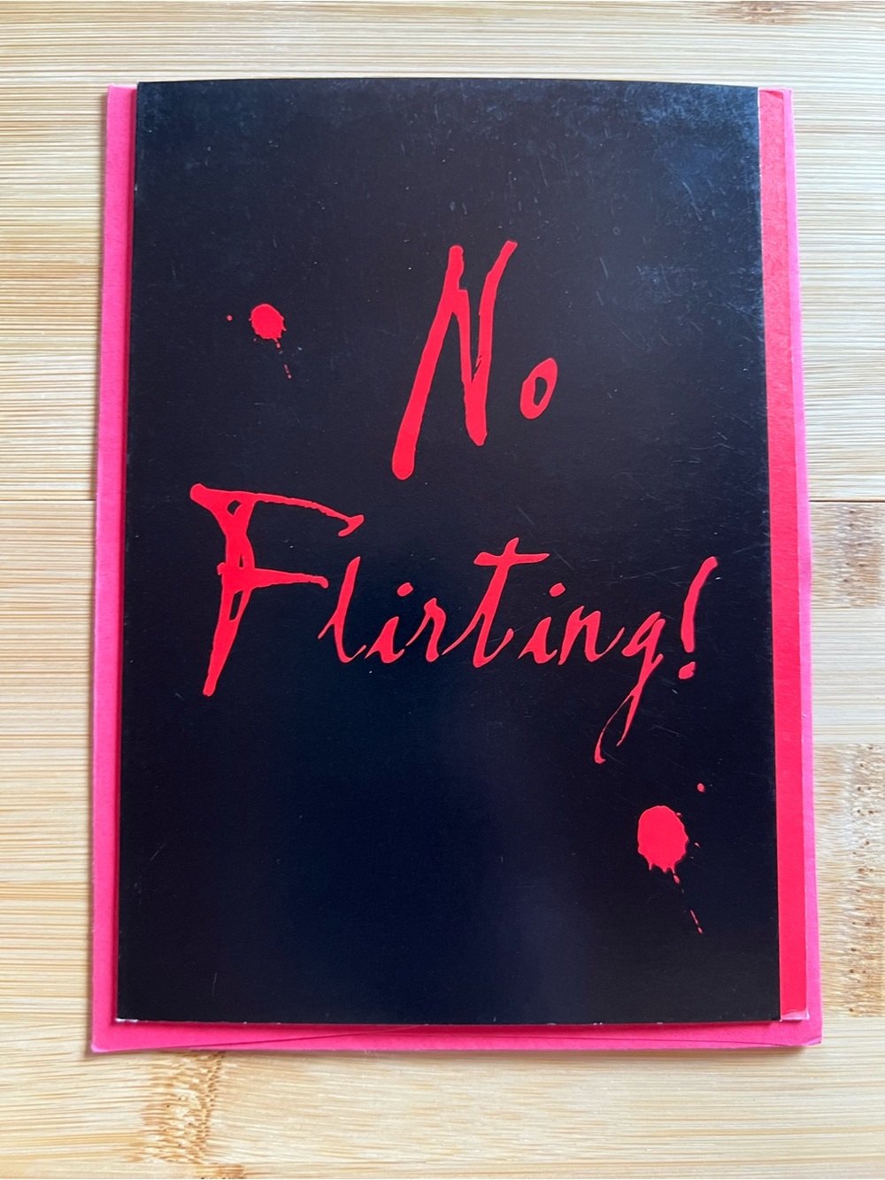 Vintage Poison Pen Letters No Flirting Unless You Mean It Greeting Card